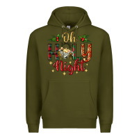 Army Green oh holy night Premium Hoodie - BundleAndBundleShop