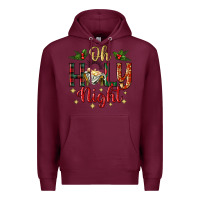 Burgundy oh holy night Premium Hoodie - BundleAndBundleShop