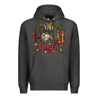 Charcoal Heather oh holy night Premium Hoodie - BundleAndBundleShop