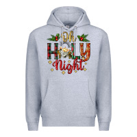 Heather Grey oh holy night Premium Hoodie - BundleAndBundleShop