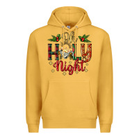 Mustard oh holy night Premium Hoodie - BundleAndBundleShop