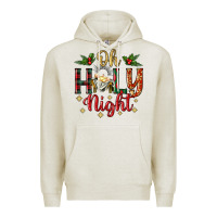 Oatmeal Heather oh holy night Premium Hoodie - BundleAndBundleShop