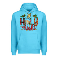 Ocean Blue oh holy night Premium Hoodie - BundleAndBundleShop