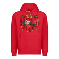 Red oh holy night Premium Hoodie - BundleAndBundleShop