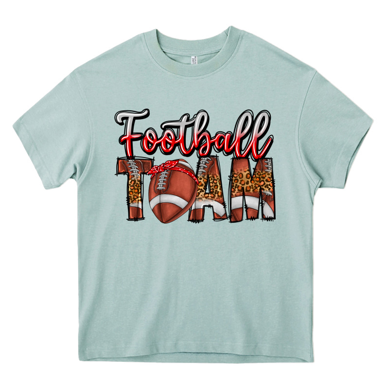 Football Team Heavy Core Tee by CowhideDigitalArt | Teevron