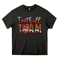 Asphalt football team Heavy Core Tee - CowhideDigitalArt
