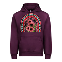 Mauve Wine valentines sunflower rainbow Urban Hoodie - JahusDesignShop