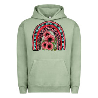 Pigment Oil Green valentines sunflower rainbow Urban Hoodie - JahusDesignShop