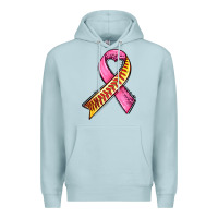 Blue Mist breast cancer sport ribbons Premium Hoodie - AdoDesignShop