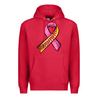 Cardinal breast cancer sport ribbons Premium Hoodie - AdoDesignShop