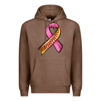 Chestnut breast cancer sport ribbons Premium Hoodie - AdoDesignShop