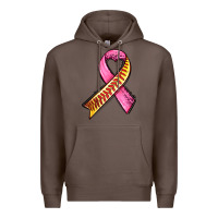 Coffee breast cancer sport ribbons Premium Hoodie - AdoDesignShop