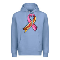 Colony Blue breast cancer sport ribbons Premium Hoodie - AdoDesignShop