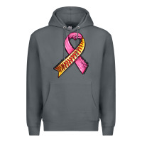 Rock breast cancer sport ribbons Premium Hoodie - AdoDesignShop