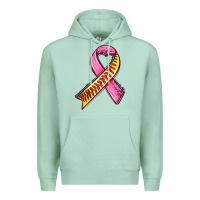 Seafoam breast cancer sport ribbons Premium Hoodie - AdoDesignShop