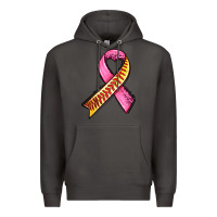 Smoke breast cancer sport ribbons Premium Hoodie - AdoDesignShop