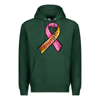 Sports Green breast cancer sport ribbons Premium Hoodie - AdoDesignShop