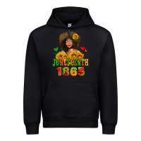 Black afro woman juneteenth 1865 Urban Hoodie - AdoDesignShop