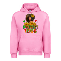 Fuchsia Pink afro woman juneteenth 1865 Urban Hoodie - AdoDesignShop