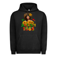 Pigment Black afro woman juneteenth 1865 Urban Hoodie - AdoDesignShop