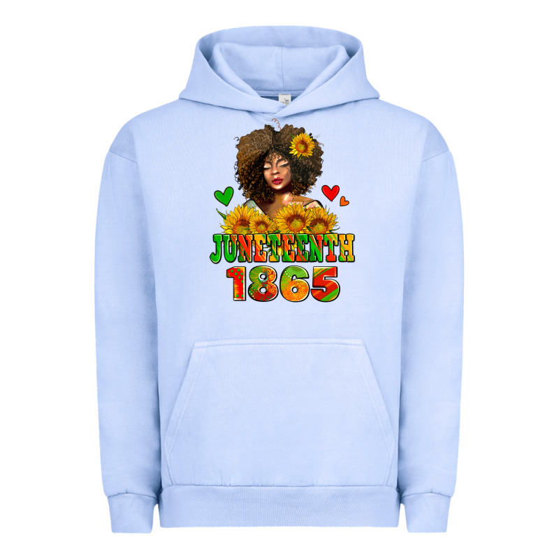 Afro Woman Juneteenth 1865 Urban Hoodie by AdoDesignShop | Teevron