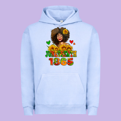 Afro Woman Juneteenth 1865 Urban Hoodie Designed By Adodesignshop