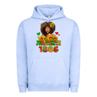 Pigment Grape Ice afro woman juneteenth 1865 Urban Hoodie - AdoDesignShop