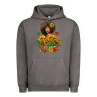 Pigment Tornado afro woman juneteenth 1865 Urban Hoodie - AdoDesignShop