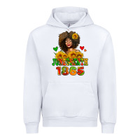 White afro woman juneteenth 1865 Urban Hoodie - AdoDesignShop