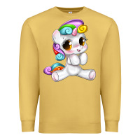 Antique Gold pride cute unicorn Premium Sweatshirt - texasbilliewilder