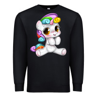 Black pride cute unicorn Premium Sweatshirt - texasbilliewilder
