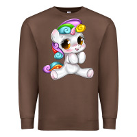Chestnut pride cute unicorn Premium Sweatshirt - texasbilliewilder