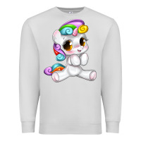 Dove Grey pride cute unicorn Premium Sweatshirt - texasbilliewilder