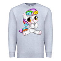 Heather Grey pride cute unicorn Premium Sweatshirt - texasbilliewilder