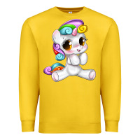 Lemon pride cute unicorn Premium Sweatshirt - texasbilliewilder