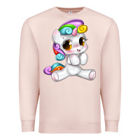 Pale Pink pride cute unicorn Premium Sweatshirt - texasbilliewilder