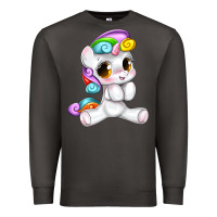 Smoke pride cute unicorn Premium Sweatshirt - texasbilliewilder