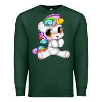 Sports Green pride cute unicorn Premium Sweatshirt - texasbilliewilder