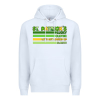 White st. patricks lucky clover  artiststas Premium Hoodie - Artiststas