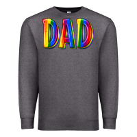 Charcoal Heather pride dad Premium Sweatshirt - texasbilliewilder