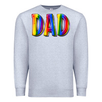 Heather Grey pride dad Premium Sweatshirt - texasbilliewilder