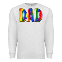Oatmeal Heather pride dad Premium Sweatshirt - texasbilliewilder