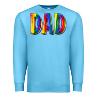 Ocean Blue pride dad Premium Sweatshirt - texasbilliewilder