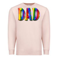 Pale Pink pride dad Premium Sweatshirt - texasbilliewilder