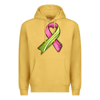 Antique Gold breast cancer sport ribbons Premium Hoodie - AdoDesignShop