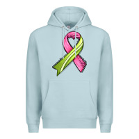 Blue Mist breast cancer sport ribbons Premium Hoodie - AdoDesignShop