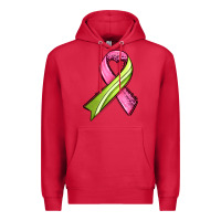 Cardinal breast cancer sport ribbons Premium Hoodie - AdoDesignShop