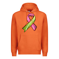Carrot breast cancer sport ribbons Premium Hoodie - AdoDesignShop