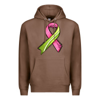 Chestnut breast cancer sport ribbons Premium Hoodie - AdoDesignShop