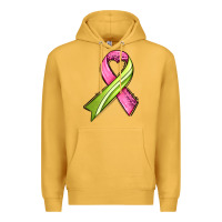Mustard breast cancer sport ribbons Premium Hoodie - AdoDesignShop